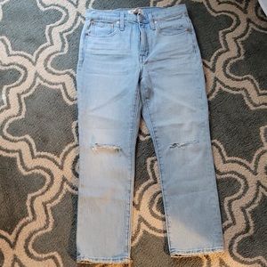 Madewell High Rise Slim Crop Boyjean
